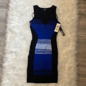 Xoxo black and blue bodycon dress